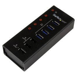 StarTech 4PT USB3 HUB PLUS 3 CHARGE PTS Hub Concentrador USB 3.0 de 4 Puertos y 3 Puertos de Carga con Carcasa de Metal 5Gbps Negro Precio: 55.78999998. SKU: B16QGYKVQ6