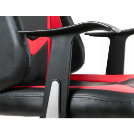 Q-connect Silla Gaming Orvieto Simil Piel Negro Rojo Alt Max 1200mm Ancho 650mm Profundo 650mm Ruedas Premium