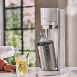 Sodastream DUOBICB - Máquina de Agua con Gas DUO Blanca Pack 4 Botellas (2 decantadores DUO + 2 Fusible LV)