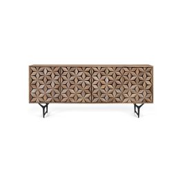 GINER Y COLOMER Aparador Artesanal de 4 Puertas en Madera de Mango 177 cm Precio: 1258.3879. SKU: B13MVN73RG