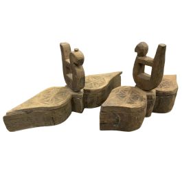 DKD Home Decor Caja Organizadora Decorativa Madera Teca Natural Estilo Antiguo 10x20x28 cm (Pack de 2) Precio: 57.69000006. SKU: B1HAT2VBSK
