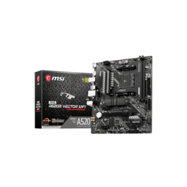 MSI Placa Base MAG A520M VECTOR WiFi 911-7D14-002 AMD A520 Socket AM4 Micro ATX con WiFi