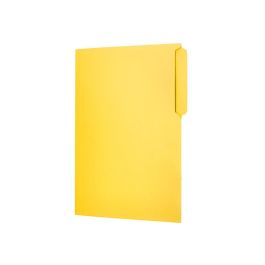 Subcarpeta Cartulina Liderpapel Folio Pestaña Superior 240 gr-M2 Amarillo 50 unidades