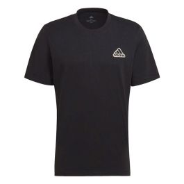 Camiseta de Manga Corta Hombre Adidas HE1817 Negro (S)