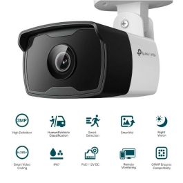TP-Link VIGI C330I(4MM) Cámara IP de Vigilancia Exterior Bala 3MP 2K 2304x1296 Lente 4mm Visión Nocturna IP67 PoE