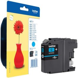 Brother LC-121C Cartucho de Tinta Original Cyan 300 Páginas para Impresoras DCP-J132W, DCP-J152W, DCP-J552DW, MFC-J470DW