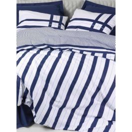 ASI8684283035885 Juego de cama: 1 funda nórdica 220x240 cm, 2 fundas de almohada 60x60 cm, 100% algodón, Azul ASI8684283035885 Juego de cama: 1 funda nórdica 220x240 cm, 2 fundas de almohada 60x60 cm, 100% algodón, Azul