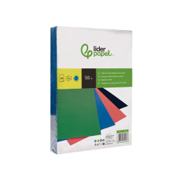 Liderpapel Tapa Encuadernacion Carton A4 1mm Azul Paquete 50 Unidades