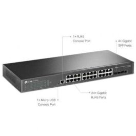 Switch Gestionable TP-Link Omada TL-SG3428 28 Puertos/ RJ-45 10/100/1000/ SFP Switch Gestionable TP-Link Omada TL-SG3428 28 Puertos/ RJ-45 10/100/1000/ SFP
