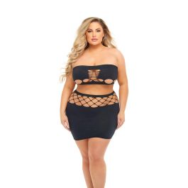 Conjunto de Lencería Pink Lipstick Negro (Queen size) Precio: 45.50000026. SKU: B1C3SR2B3Q