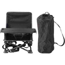 Bambisol Elevador de Bebé Portátil Convertible en Silla Infantil con Bandeja Extraíble, Plegado Rápido y Compacto con Bolsa de Transporte