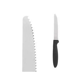 Set 4 Cuchillos Sierra Negros Kinvara 12X26CM (12 Unidades) Set 4 Cuchillos Sierra Negros Kinvara 12X26CM (12 Unidades)