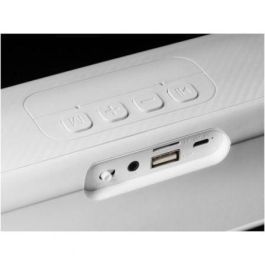 Mars Gaming MSB-XT Altavoz Portátil 2en1 Barra de Sonido Bluetooth 20W con RGB, 4 Drivers, 8h Autonomía Blanca