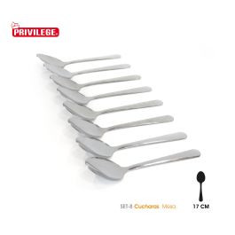 Privilege Set de 8 Cucharas de Mesa (24 Unidades)
