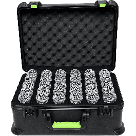 SBG Estuche de Transporte de Polietileno para 30 Micrófonos con Cierre TSA