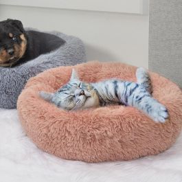 The Concept Factory Cama Para Mascota Rosa Colección Mon Chat Mon Ch Diámetro 60 cm