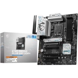 MSI B760 GAMING PLUS WiFi DDR4 Placa Base ATX, Intel LGA 1700, DDR4, Wi-Fi 6E, Bluetooth 5.3, 2.5G Ethernet, 007D98-043R