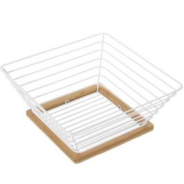 Frutero Alexandra House Living Blanco Metal 25 x 25 x 10 cm Precio: 22.58999941. SKU: B1AE8NCQ3W