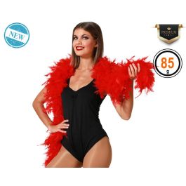 Boa de plumas roja 85 gr para disfraces, teatro y espectáculos burlesque Precio: 8.49999953. SKU: B1H885ZHK2