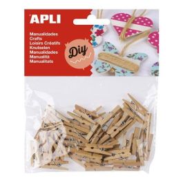 Pinzas Apli Mini 25X3 Madera Natural Bolsa De 45 5 unidades Precio: 11.49999972. SKU: B13X3HZAEL