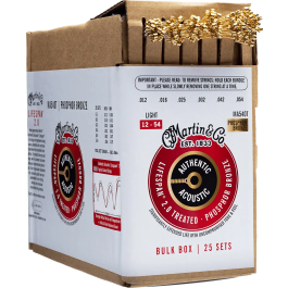 Martin Ma540T Bulk Box - 25 Juegos Cuerdas Guitarra Acústica P.Bronze .012-.054 Precio: 212.50000035. SKU: B17T68L3N7