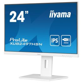 iiyama ProLite XUB2497HSN-W2 Pantalla para PC 24" Full HD IPS LED USB-C Dock RJ45 Blanco