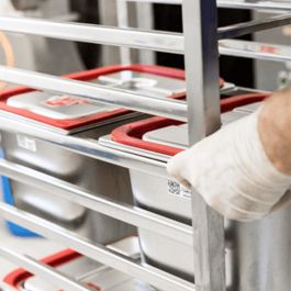 Carro Portabandejas 180-2 con Cantoneras, Almacenaje y Transporte, Carro para Servicio de Catering o Cocina