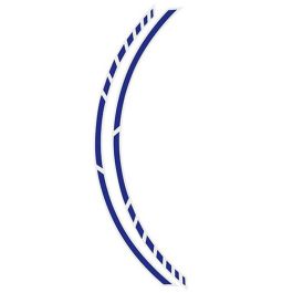 Foliatec FO34443 Pin Striping Racing Azul 14 Bandas 7 mm x 41 cm Autoadhesivo para Llantas UV Resistente Incluye Espaciador