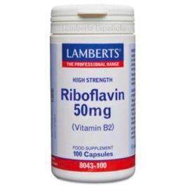 LAMBERTS Vitamina B-2 Riboflavina 50 mg 100 Cápsulas. Reducción cansancio y fatiga. Metabolismo energético normal. Apto veganos. Precio: 20.5000004. SKU: B1GHA7HT5C
