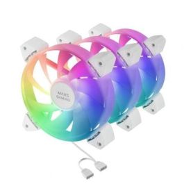 Pack 3 Ventiladores Mars Gaming MF-3A/ 12cm/ ARGB/ Blanco Pack 3 Ventiladores Mars Gaming MF-3A/ 12cm/ ARGB/ Blanco