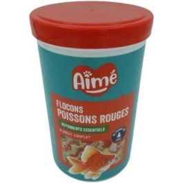 Aime Comida para Peces Dorados en Escamas - Alimento Completo para Dieta Equilibrada - No Enturbia el Agua - 1 L