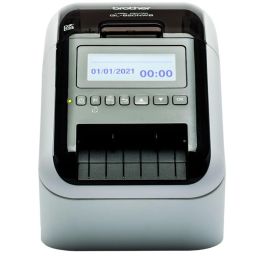 Brother QL-820NWBcVM Impresora de Etiquetas Termodirecta con WiFi, Ethernet, USB y Bluetooth, Imprime Negro/Rojo