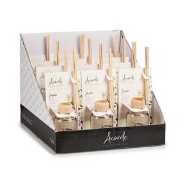 Acorde Mikado 50 ml con varilla jazmin, vidrio, madera y ratán, 7x17x5 cm (12 Unidades) Acorde Mikado 50 ml con varilla jazmin, vidrio, madera y ratán, 7x17x5 cm (12 Unidades)