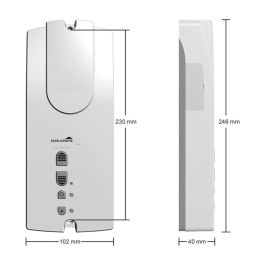 Schellenberg Enrollador rollodrive 55 22725 para persianas enrollables, detección de obstáculos, bajo consumo