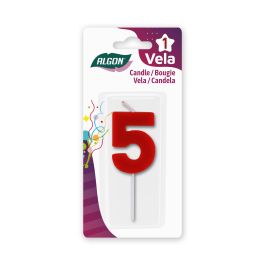 Vela Roja N.5 Algon - Aromatizante de ambiente (36 Unidades) Vela Roja N.5 Algon - Aromatizante de ambiente (36 Unidades)