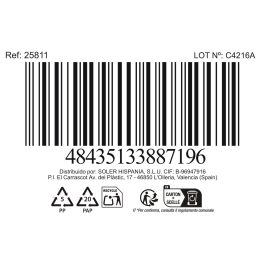 La Mediterranea Bol Triple Jimena 27 x 9.5 x 4.5 cm (24 Unidades)