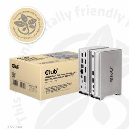 Club3D CSV-1568 Estación de Acoplamiento USB-C 4K 100W con 6xUSB3, DP, 2xHDMI, VGA, LAN, Power Delivery 120W