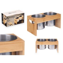 Portautensilios Doble Bambu Metal Kinvara 23X12CM (8 Unidades) Precio: 43.99000012. SKU: B16BH7R6D3