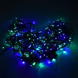 Muvit Guirnalda Luces Io Wifi Rgb - Guirnalda LED Decorativa Inteligente IP44, 60 LEDs RGB, Compatible con Alexa, Google Home y Siri, Control por App y Voz para Exterior e Interior