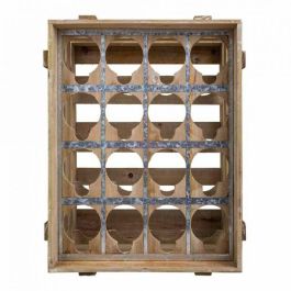 Botellero Alexandra House Living Natural Madera de abeto 32 x 55 x 41 cm 16 botellas Caja