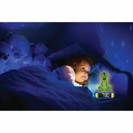 Lexibook LEXRL800DINO Despertador Digital con Luz Nocturna 3D de Dinosaurio y Efectos de Sonido - Ideal para Niños