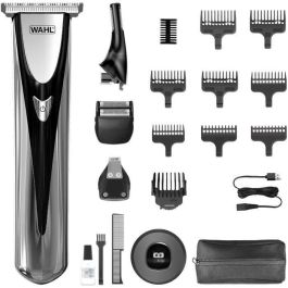 Cortapelos multifunción WAHL Elite Groom - 240 V - 150 min - Plateado/Negro Cortapelos multifunción WAHL Elite Groom - 240 V - 150 min - Plateado/Negro