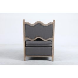 Sillón DKD Home Decor Abeto Poliéster Gris oscuro (66 x 70 x 88 cm)