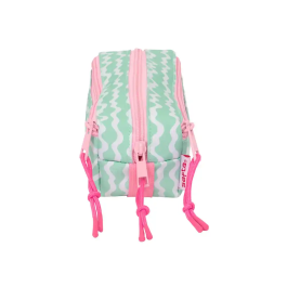 Safta Portatodo Triple Pequeño Stitch "Ice Cream" con Goma Elástica 20cm 22x8,5x6 cm