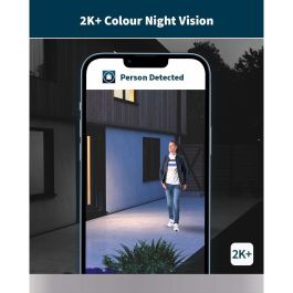 Arlo AAAOU33059 Pro 5 2K+ Cámara de Seguridad Conectada - 4 Cámaras - Visión Nocturna a Color - Wi-Fi Doble Banda