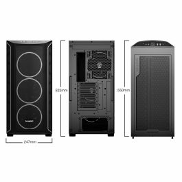 be quiet! SHADOW BASE 800FX Black Midi Torre PC, ATX, Ventana Cristal Templado, Iluminación ARGB FX, Silencioso
