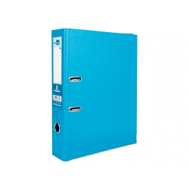 Liderpapel Archivador de Folio con 2 Anillas y Mecanismo de Palanca de 52mm, Celeste