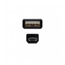 Cable USB 2.0 Nanocable 10.01.0501/ USB Macho - MicroUSB Macho/ 1.8m/ Negro Cable USB 2.0 Nanocable 10.01.0501/ USB Macho - MicroUSB Macho/ 1.8m/ Negro