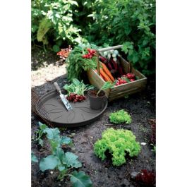 Elho 6811701443341 Set 5 Macetas Green Basics con Plato Negro - Ø17 x Al15,7 cm + Plato Ø14 cm - 4 L