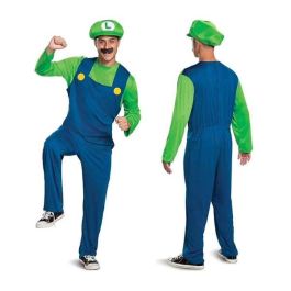 Disfraz adulto nintendo super mario: luigi clasico talla l-XL Disfraz adulto nintendo super mario: luigi clasico talla l-XL